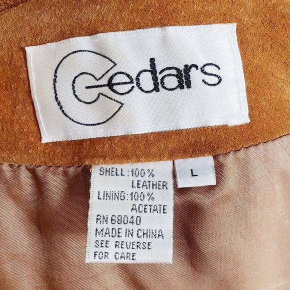 Vintage 100% Leather Festival Jacket Size Large - Picture 7 of 8